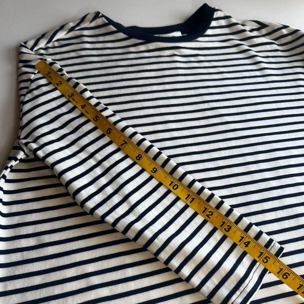 Tuckernuck Pomander Place Long Sleeved Crew Neck Striped Women’s Top Size Small - Picture 7 of 10